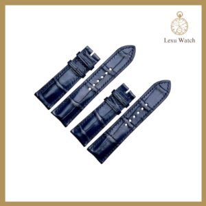 Dây Da Đồng Hồ Handmade Da Cá Sấu Xanh Navy SW144