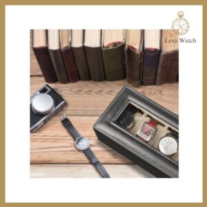 Hộp Đồng Hồ 6 Ngăn – Có Khóa Kéo Siêu Sang