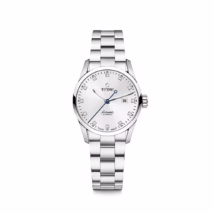 Đồng Hồ Nữ Titoni 23743 S-581 29mm Màu Bạc
